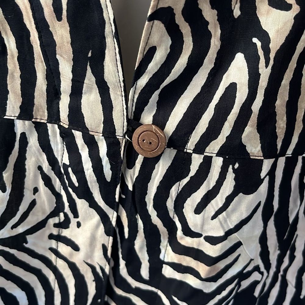 Soft Surroundings Zella Topper Zebra Print Light Weight Top - Picture 7 of 14